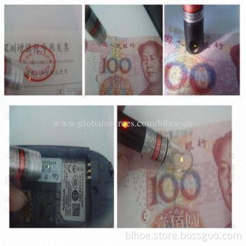 IR Counterfeit detector, can test RMB ticket, famous brand and logo